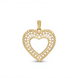 10K Yellow Gold Heart Women's Pendant
