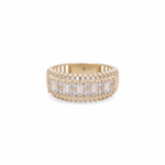 10K Yellow Gold  Fashion  with Cz Women's Ring