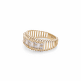 10K Yellow Gold  Fashion  with Cz Women's Ring