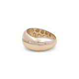 10K Yellow Gold  Fashion  with Cz Women's Ring