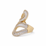 10K Yellow Gold   Fashion  with Cz Women's Ring