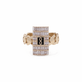 10K Yellow Gold  Fashion  with Cz Women's Ring
