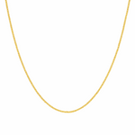 14K  Yellow Gold Cuban Link Women's Chain 18"