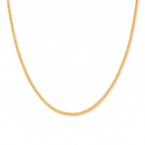 10K Yellow Gold Cuban Link Chain 16"