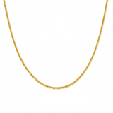 14K Yellow Gold Cuban Link Chain 24"