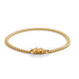 10K Yellow Gold Cuban Link Bracelet Men's