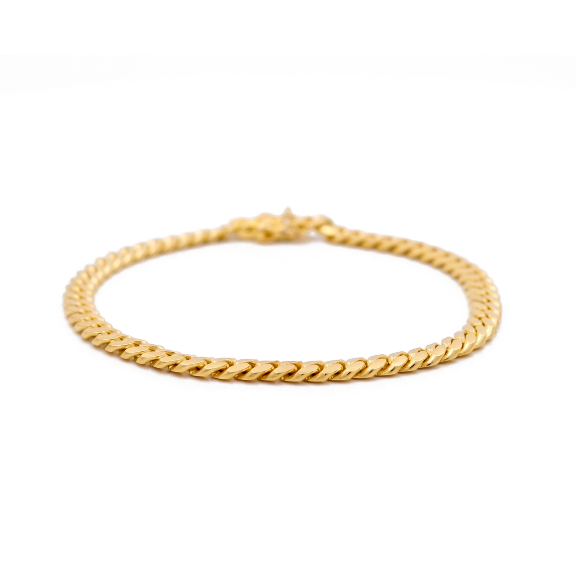 10K Yellow Gold Men's Cuban Link Bracelet 6mm, 18.7 g