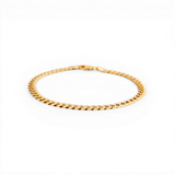 14K Yellow Gold Curb Bracelet