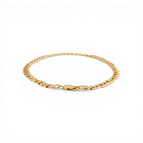 10K Yellow Gold Curb Men's Bracelet