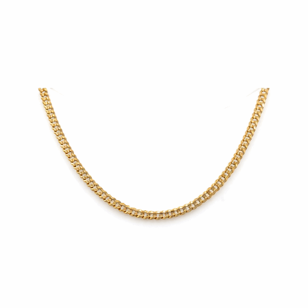 14K  Yellow Gold  Curb Chain 16"