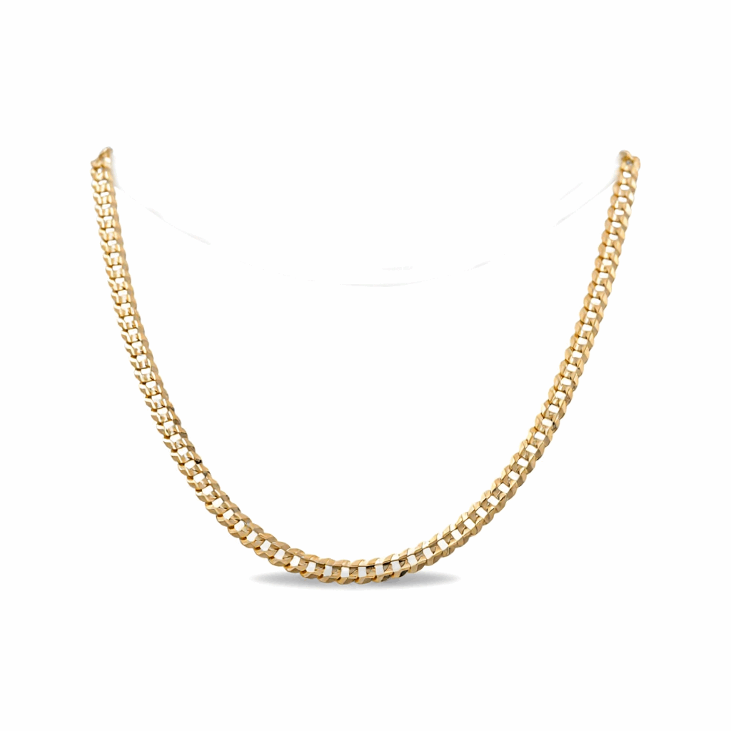 10K  Yellow Gold  Curb Chain 22"