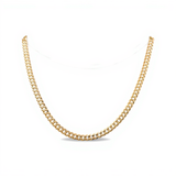 14K  Yellow Gold  Curb Chain 24"