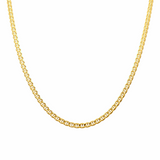 10K  Yellow Gold  Diamond Cut Marine Chain 24"