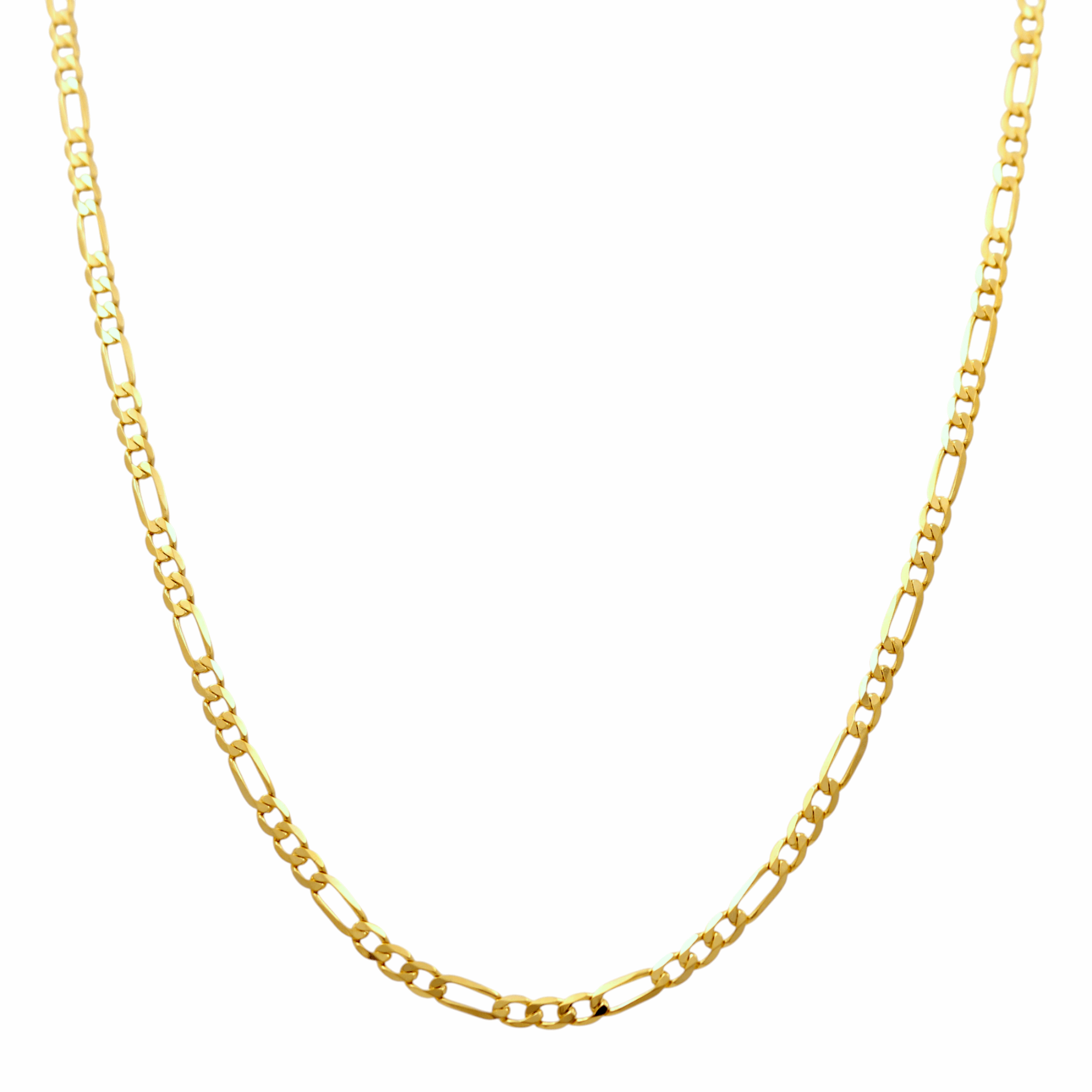 10K  Yellow Gold  Figaro Chain 22"