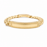 14K Yellow Gold Monaco Id Bracelet