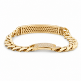 14K Yellow Gold Monaco Id Bracelet