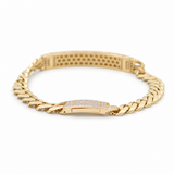 14K Yellow Gold Monaco Id Bracelet