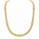 10K Yellow Gold Foxtail Necklaces – 18"