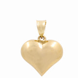 14K Yellow Gold Small Heart Women's Pendant