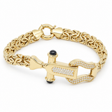 10K Yellow Gold Byzantine Bracelet – 7.5"