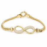 10K Yellow Gold Infinity Bracelet – 7.5"