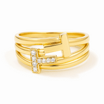 14K Yellow Gold  Fashion Women's Ring