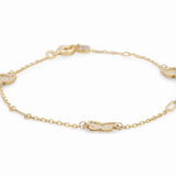 14K Yellow Gold Butterfly Women's Bracelet