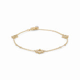14K Yellow Gold Star Women's Bracelet
