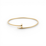 14K yellow Gold Nail Fashion Ring and 10K Bracelet