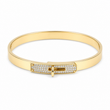 14K Yellow Gold Bangle Bracelet Women's