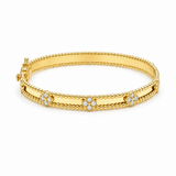 14K Yellow Gold Bangle Bracelet Women's
