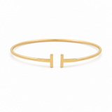 14K Yellow Gold Bangle Bracelet Women's