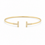 14K Yellow Gold Bangle Bracelet Women's
