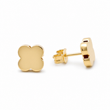 10K Yellow Gold Flower Earrings