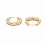 10K Yellow Gold Small Hoop Earrings