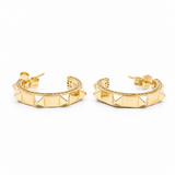 14K Yellow Gold Huggie Earrings