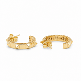 14K Yellow Gold Huggie Earrings