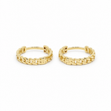 14K Yellow Gold Small Hoop Earrings