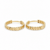 14K Yellow Gold Small Hoop Earrings