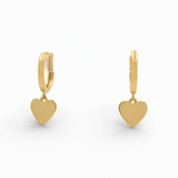 14K Yellow Gold Small Hoop Earrings