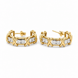 14K Yellow Gold Huggie Earrings