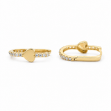 14K Yellow Gold Huggie Earrings