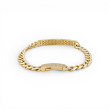 10K Yellow Gold Monaco Id Bracelet