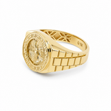 10k Yellow Gold Centenary Fashion Ring Men's