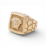10k Yellow Gold Nugget Fashion Men's Ring