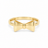 14K Yellow Gold Ribbon Fashion Women's Ring