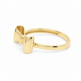 14K Yellow Gold Ribbon Fashion Women's Ring
