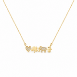 10k Yellow Gold Lucky Necklaces 17"