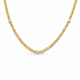 10k Yellow Gold Fancy Link Necklaces 17.5"