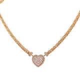 14K Yellow Gold  Fashion with Heart Necklaces